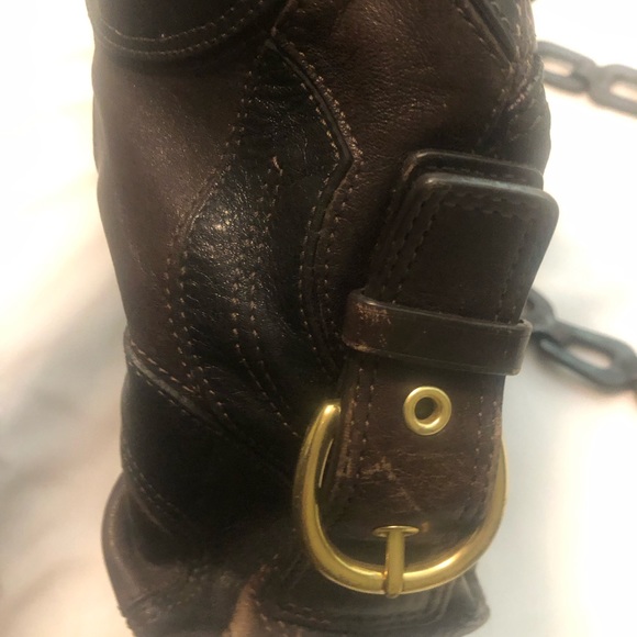 Limited Edition Coach leather bag. Used.  Authentic contact C’s. - Picture 4 of 6